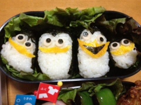 ** ペンギンズ弁当 ** キャラ弁